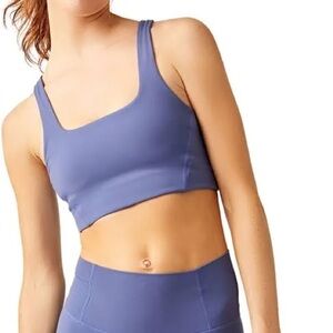Free People Movement Never Better Square Neck Sports Bra Summer Blueberry M NWT